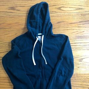 Mossimo - black zip up hoodie - size M
